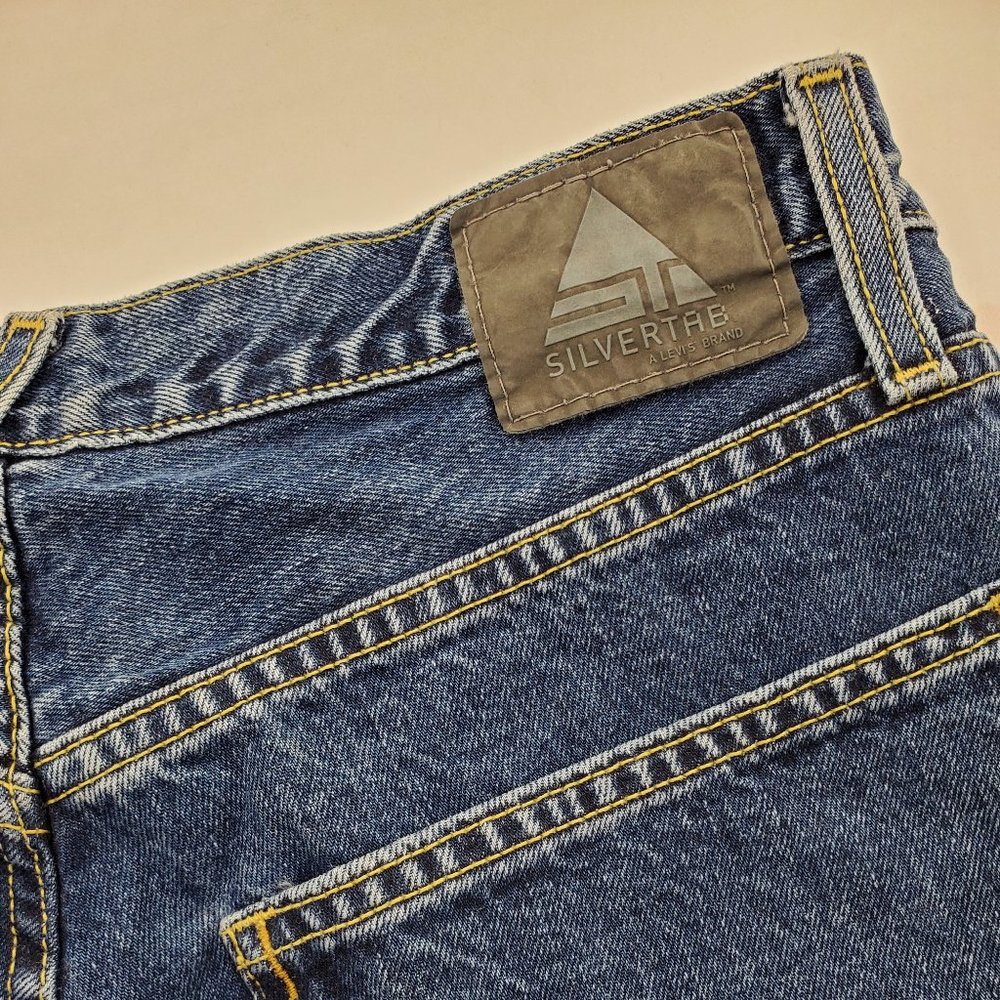 Vtg Y2K Levi's SilverTab Jeans Blue Baggy Loose Denim Pants Men’s 33x32 (34x31) - Picture 4 of 12